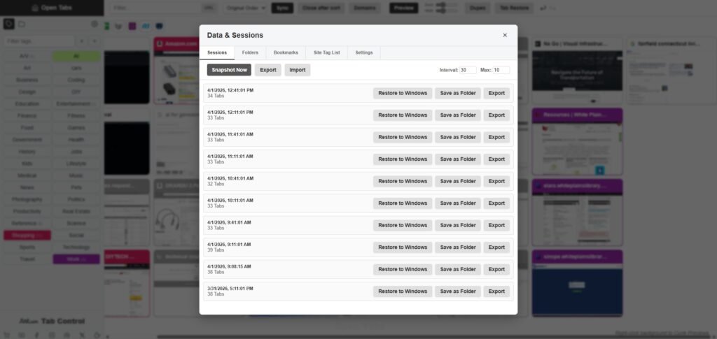 AWLum Tab Control Browser Extension 03